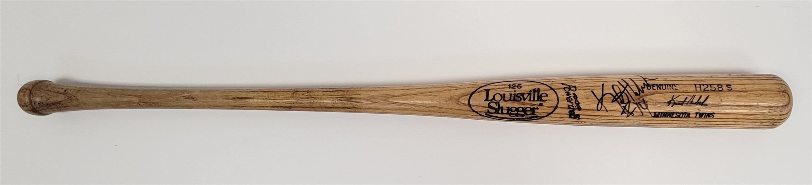 Kent Hrbek Minnesota Twins Game Used & Autographed Bat