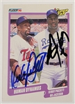 Kirby Puckett & Bo Jackson Dual Autographed 1990 Fleer Super Star Specials #635 Card w/ Beckett LOA