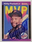 Kirby Puckett Autographed 1989 Donruss #BC-1 Card w/ Beckett LOA