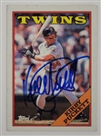 Kirby Puckett Autographed 1988 Topps #120 Card w/ Beckett LOA