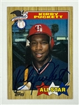 Kirby Puckett Autographed 1987 Topps #611 All-Star Card w/ Beckett LOA