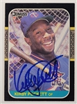 Kirby Puckett Autographed 1987 Donruss #149 Card w/ Beckett LOA