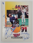 Minnesota Twins Autographed 1989 Yearbook w/ 19 Signatures Including Kirby Puckett Beckett LOA