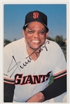 Willie Mays Autographed Postcard w/ Beckett LOA