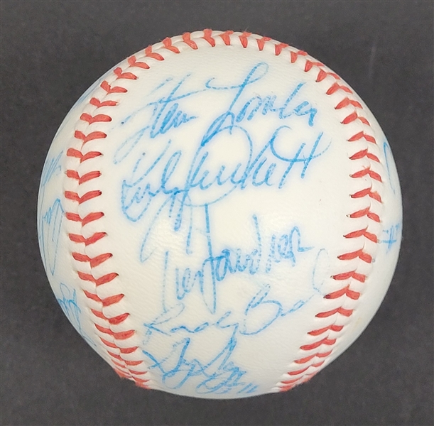 1987 Minnesota Twins Team Signed Baseball w/ Kirby Puckett Beckett LOA