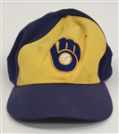 Gorman Thomas Late 1970s Milwaukee Brewers Game Used Hat w/ Dave Miedema LOA