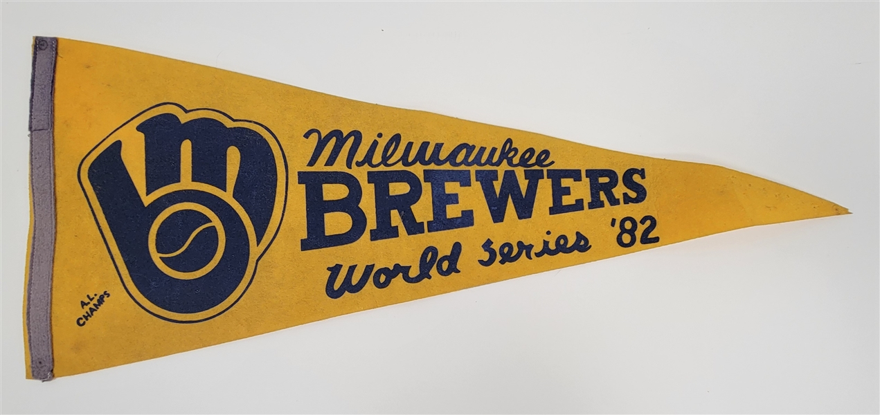 Milwaukee Brewers 1982 American League Champs Pennant