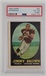 1958 Topps Football Complete Set w/ Jim Brown RC PSA 4