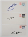 Lot of 3 Bart Starr, Walter Payton, & Mike Ditka Autographed "USA 25" Envelopes Beckett