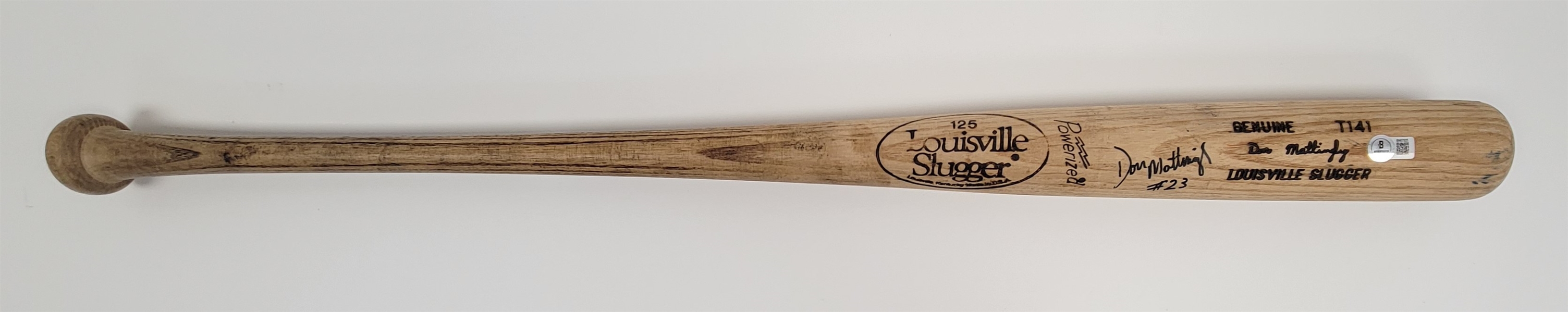 Don Mattingly 1985 New York Yankees Game Used & Autographed Bat Beckett & PSA/DNA GU 8.5 *MVP Season*