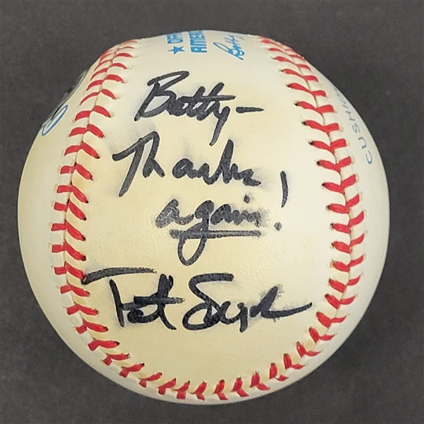 Pat Sajak Autographed OAL Baseball Beckett