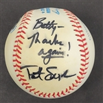 Pat Sajak Autographed OAL Baseball Beckett