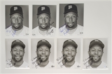 Lot of 7 Kirby Puckett Autographed Minnesota Twins 8x10 Photos w/ Beckett LOAs