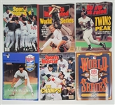 Lot of (6) 1987 & 1991 Minnesota Twins Postseason Magazines