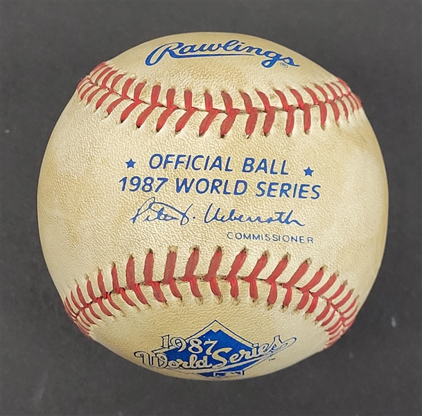 Rare 1987 World Series Game Used Baseball