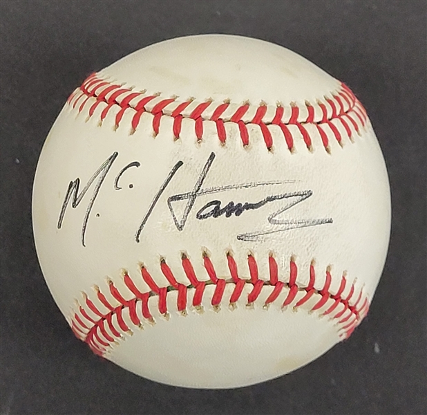 MC Hammer Autographed OAL Baseball Beckett