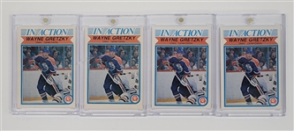 Lot of 4 Wayne Gretzky 1982 O-Pee-Chee #107 Cards