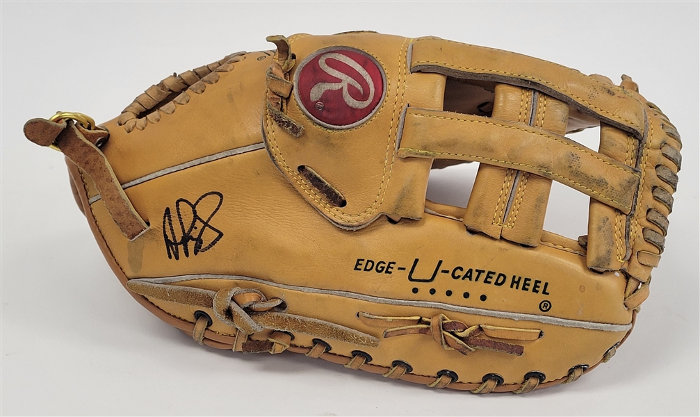 Albert Pujols Autographed Mark McGwire Model First Baseman Glove Beckett