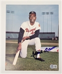 Hank Aaron Autographed 8x10 Photo w/ Beckett LOA