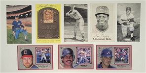 Lot of 8 Baseball Stars & Hall of Famers Autographed 4x6 Photos & Postcards