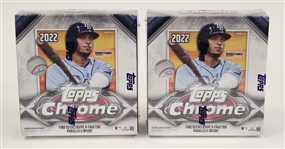 Lot of 2 Factory Sealed 2022 Topps Chrome Baseball Mega Boxes