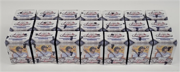 Lot of 21 Factory Sealed 2022 Topps Chrome Baseball Blaster Boxes