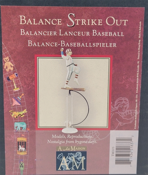 A La Maison Balance Strikeout Pitcher Model Toy Unopened in Original Box