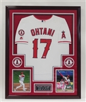 Shohei Ohtani Autographed & Framed Authentic Los Angels Angels Jersey PSA/DNA