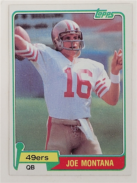 Joe Montana 1981 Topps #216 Rookie Card