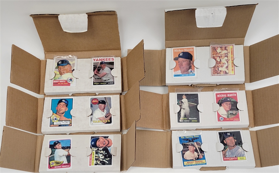 Lot of 12 Mickey Mantle R&N China Ceramic Cards