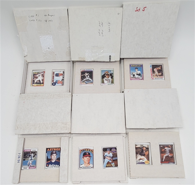 Lot of 12 Nolan Ryan Hamilton Collection Ceramic Cards