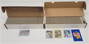 Lot of (2) 1982 & 1983 Topps Baseball Complete Sets w/ Ripken Gwynn Boggs & Sandberg Rookies