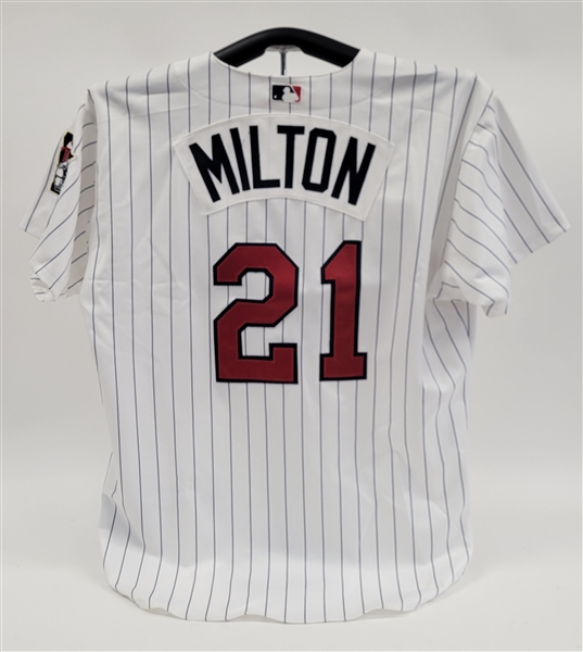 Eric Milton 2002 Minnesota Twins Game Used Jersey w/ Grey Flannel LOA