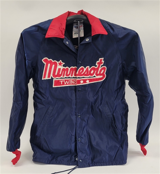 John Castino 1982 Minnesota Twins Game Used Jacket w/ Heavy Use