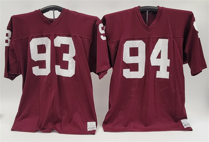 Lot of 2 Augsburg College Game Used Football Jerseys