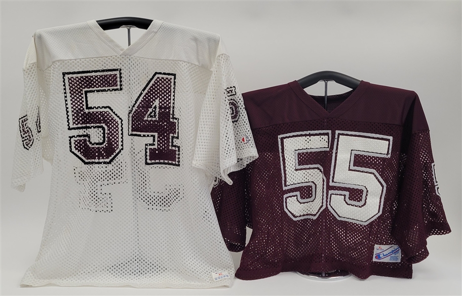 Lot of 2 Augsburg College Game Used Football Jerseys