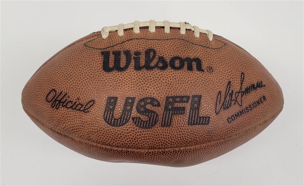 Vintage c. 1980s Game Used USFL Football