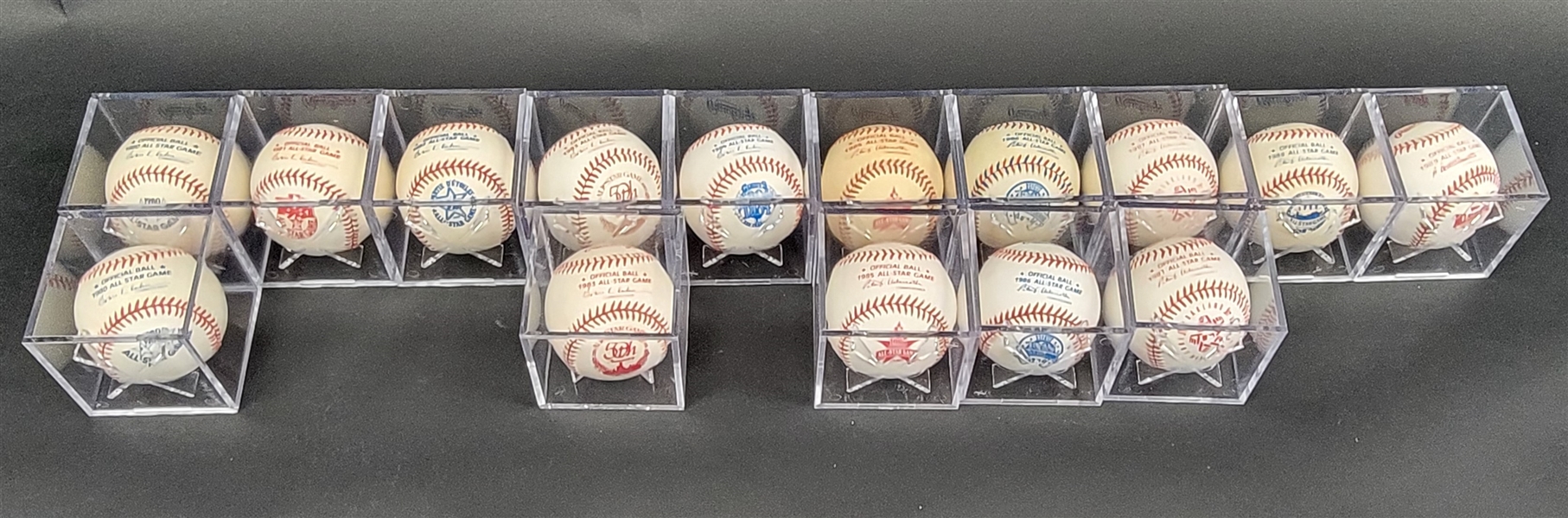 Lot of (15) 1980s All-Star Game Baseballs