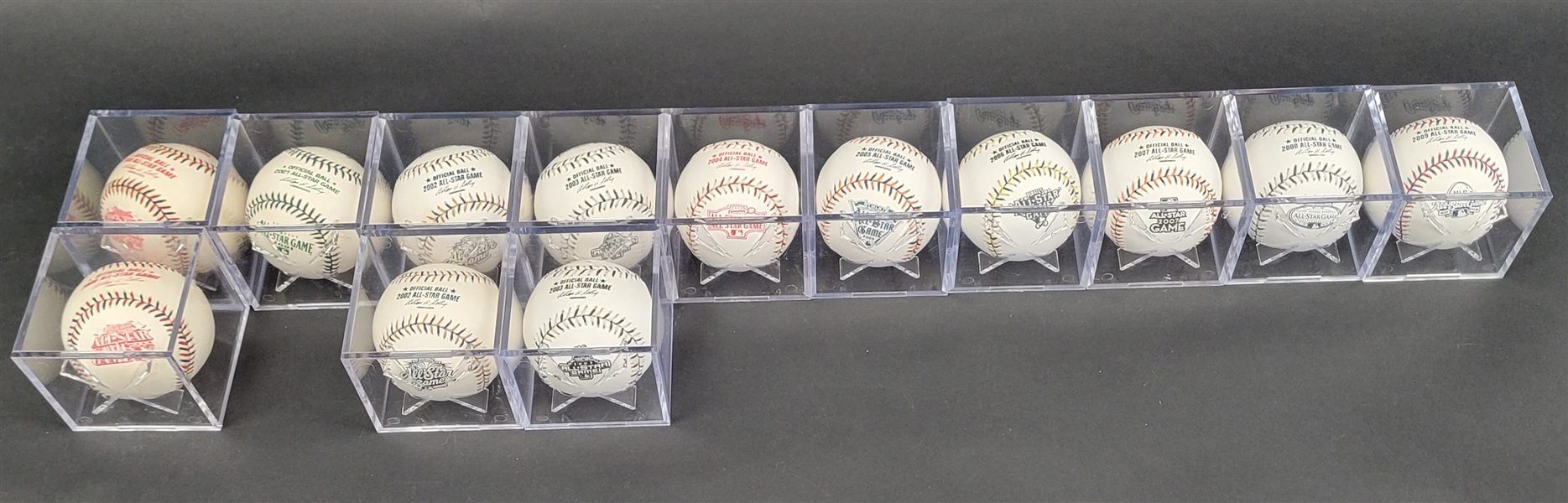 Lot of (13) 2000s All-Star Game Baseballs