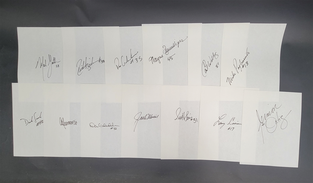 Lot of (27) 1980s-90s Minnesota Twins Original Autograph Sheets