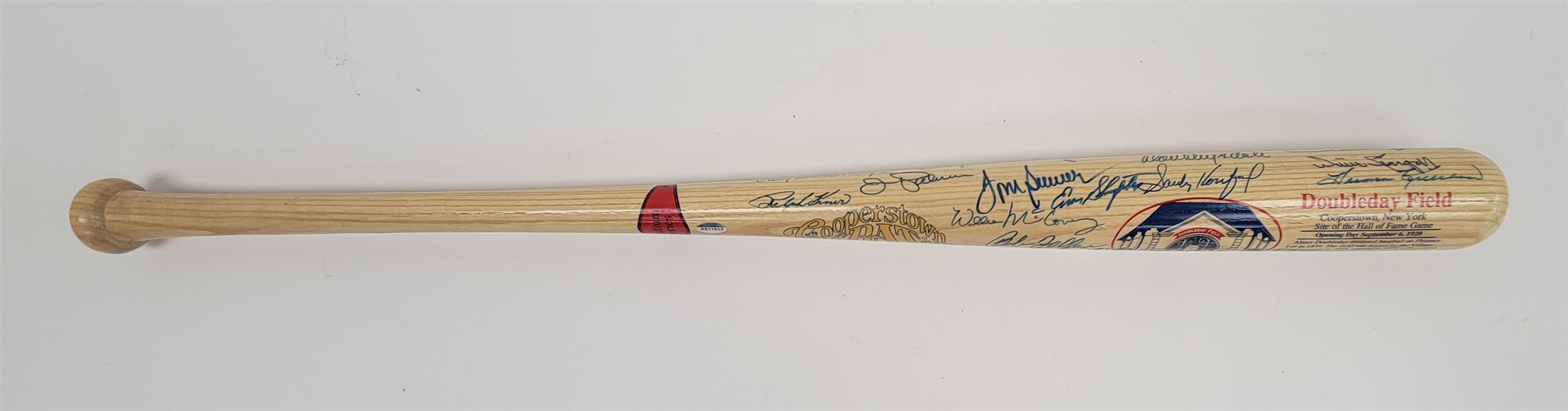 Baseball Stars & Hall of Famers Autographed Cooperstown Bat w/ Sandy Koufax Beckett LOA