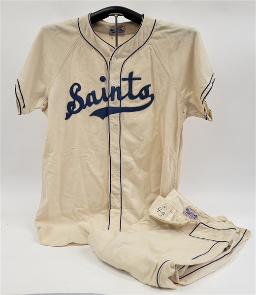 Vintage 1949 St. Paul Saints Game Used Uniform