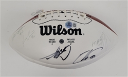 1993 AFC Pro Bowl Team Signed Football w/ 22 Signatures Beckett LOA