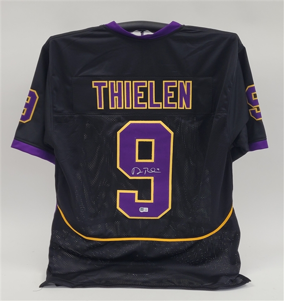 Adam Thielen Autographed Custom College Jersey Beckett