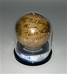 Babe Ruth c. 1925-27 Autographed & Game Used OAL Ban Johnson Baseball w/ JSA LOA & Beckett LOA Grade 9