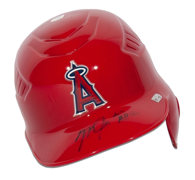 Mike Trout Autographed & Inscribed Los Angeles Angels Rookie Year Full Size Batting Helmet MLB