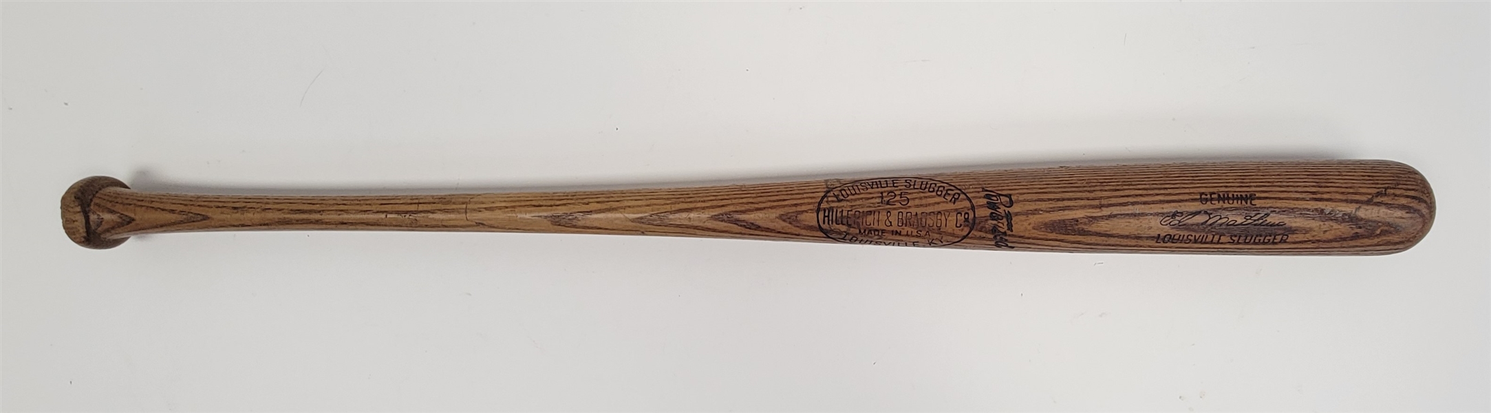 Eddie Mathews c. 1961-63 Milwaukee Braves Game Used & Autographed Bat