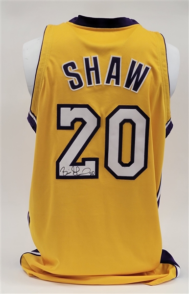 Brian Shaw Autographed 2000-01 Los Angeles Lakers Team Issued Jersey