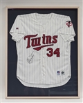 Kirby Puckett Autographed 1996 Minnesota Twins Game Issued Framed Jersey w/ Beckett LOA