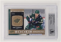 Kirill Kaprizov Autographed 2021-22 Upper Deck Rookie Retrospective Gold #RR1 Card BGS